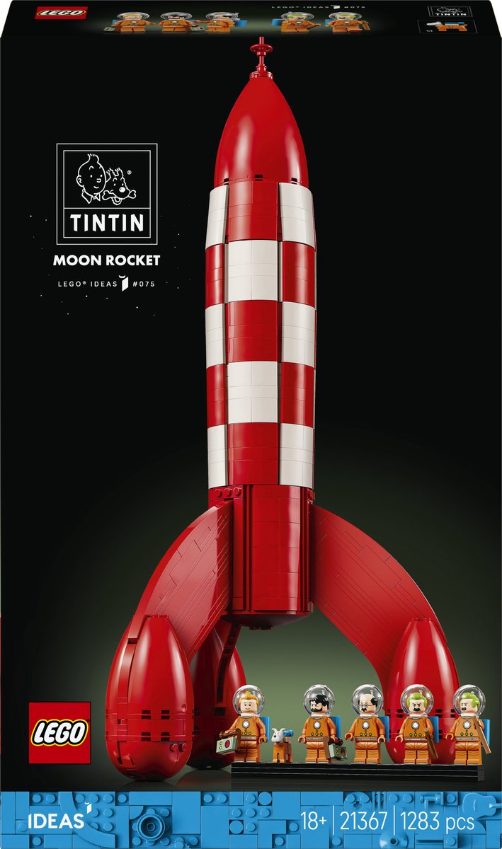Lego ideas 21367 tintin kuifje maanraket
