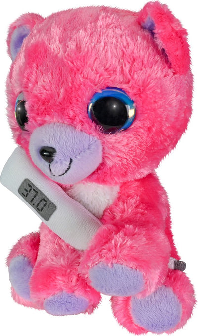 Lumo stars lumo get well pink bear with thermometer - classic - 15cm
