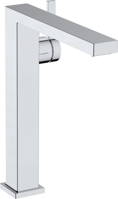 Hansgrohe tecturis e - wastafelkraan - ééngreeps bediening - coolstart energiebesparend - zonder waste - 240mm maat - met afvoerplug - chroom