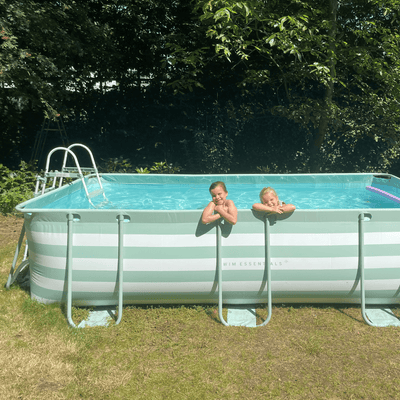 Essence | groen wit opzet zwembad 400x200x100 cm incl. accessoires