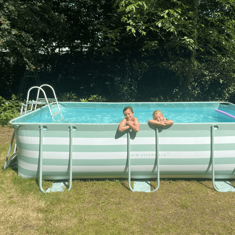 Essence | groen wit opzet zwembad 400x200x100 cm incl. accessoires