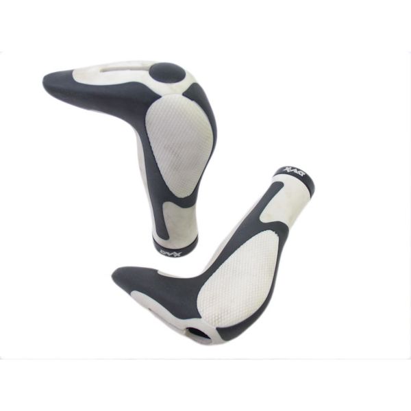 Ergotec handvatset x-act safety grip zwart wit 147mm
