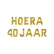 Paperdreams folie ballon letterslinger - hoera 40 jaar