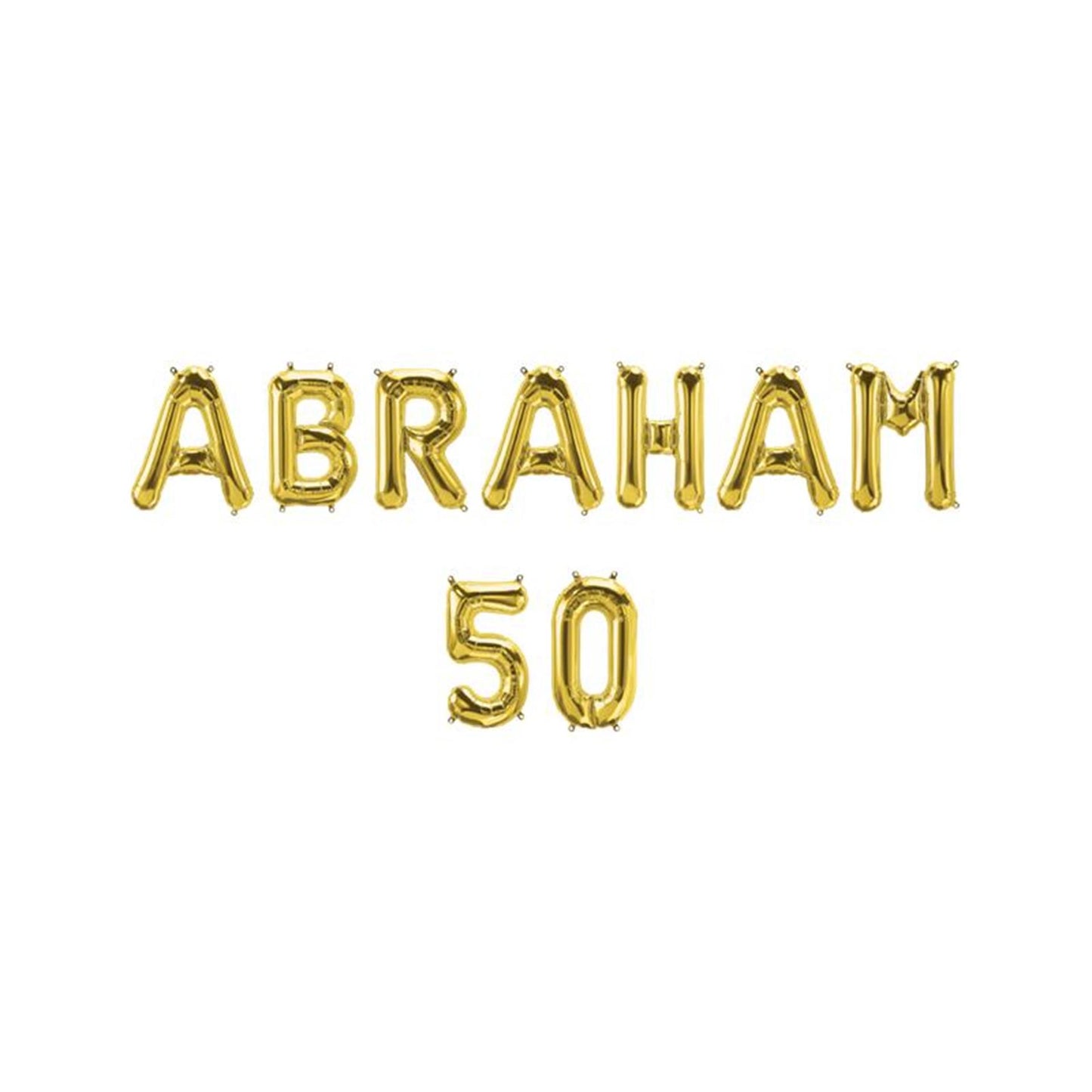 Paperdreams folie ballon letterslinger - abraham 50