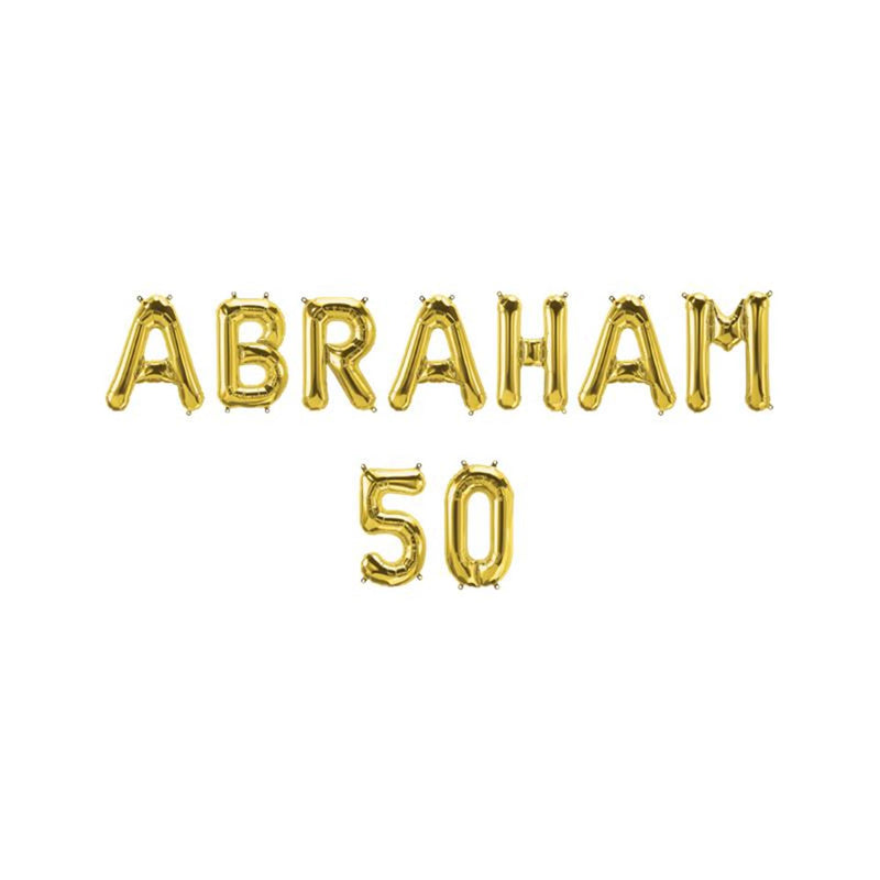 Paperdreams folie ballon slinger - abraham 50