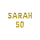 Paperdreams folie ballon letterslinger - sarah 50