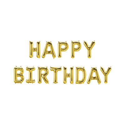 Paperdreams folie ballon letterslinger - happy birthday