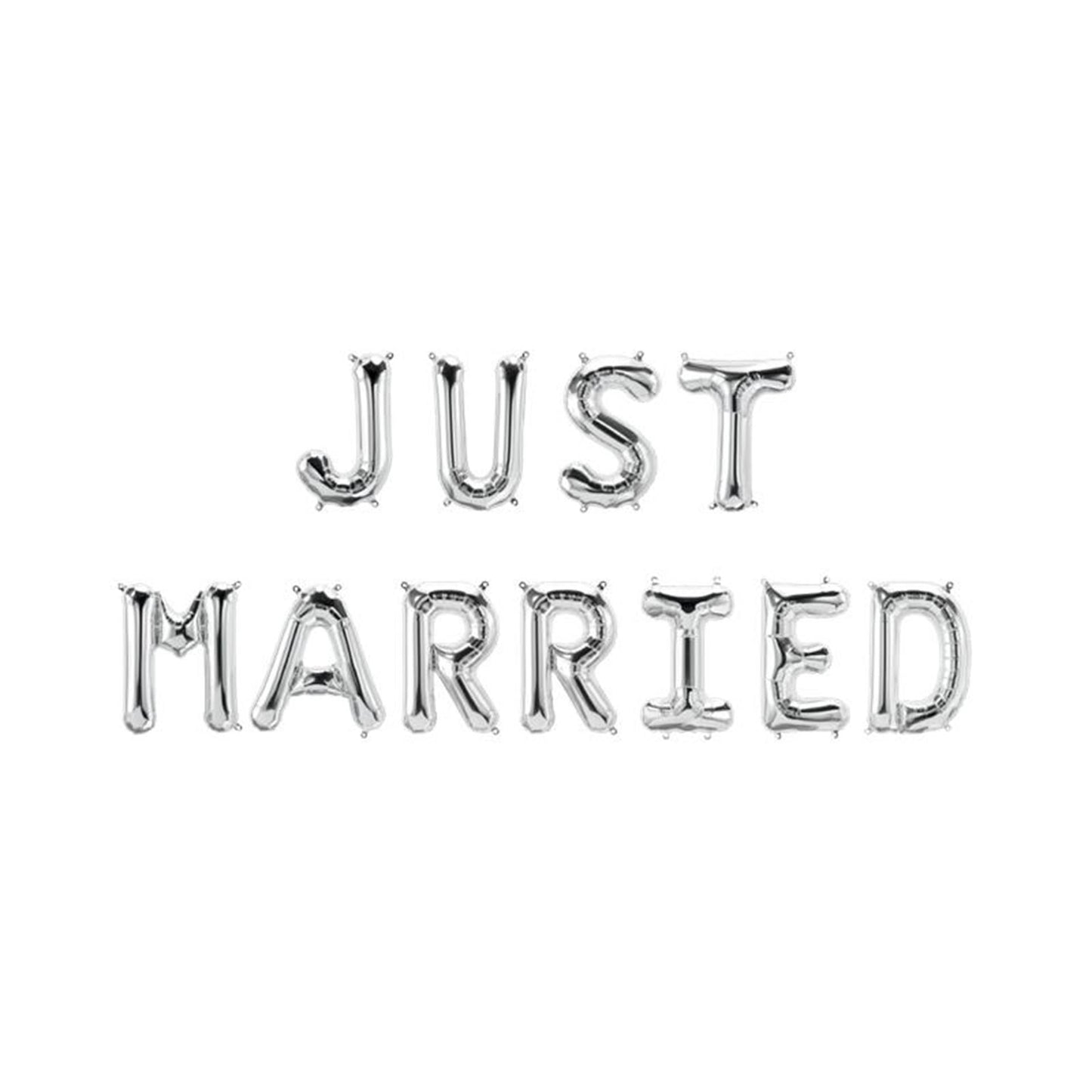 Paperdreams folie ballon letterslinger - just married