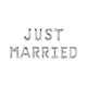 Paperdreams folie ballon letterslinger - just married