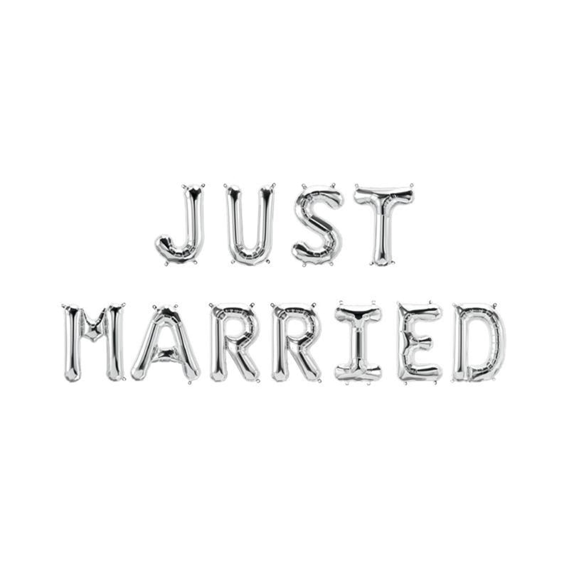 Paperdreams folie ballon slinger - just married