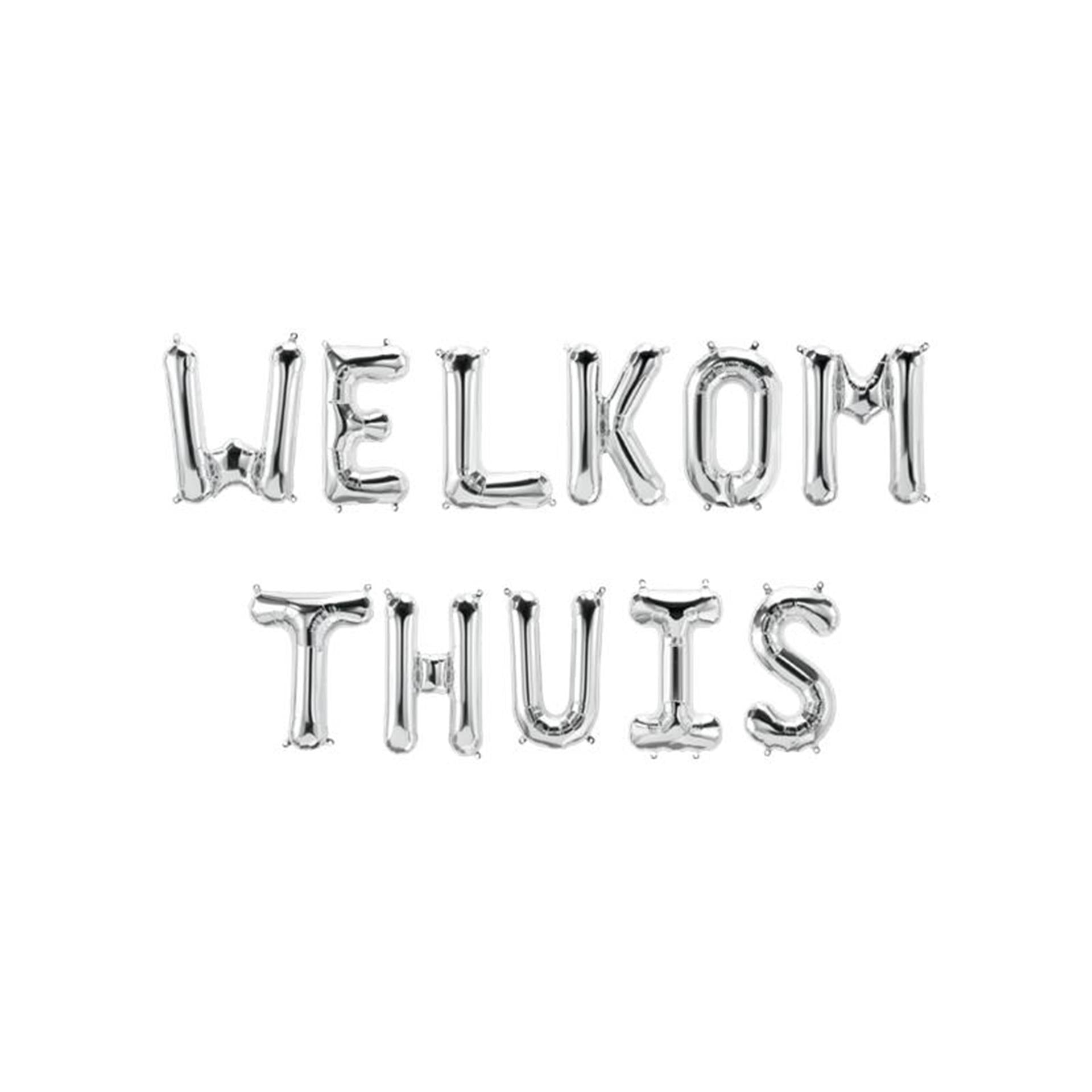 Paperdreams folie ballon letterslinger - welkom thuis
