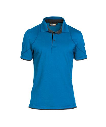 Dassy polo orbital azuurblauw grijs s