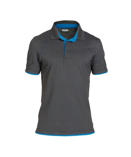 Dassy polo orbital grijs azuurblauw 4xl