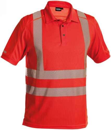Dassy hogezichtbaarheid polo brandon rood xxl