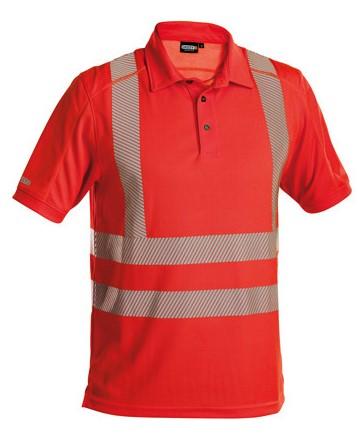 Dassy hogezichtbaarheid polo brandon rood m