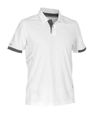 Dassy polo traxion wit grijs l