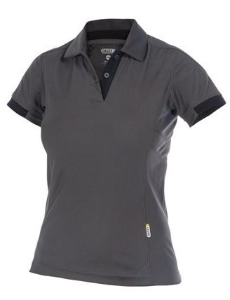 Dassy polo traxion women grijs zwart m