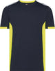 Dassy t-shirt tampico nachtblauw fluogeel 3xl