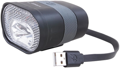 koplamp Axendo 40 Lux USB-oplaadbaar 65 mm zwart