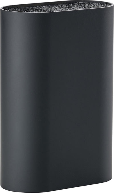 Zone denmark singles messenblok - mes houder - universeel - 17 x 9 cm black - kunststof - koken - keuken - keukenmesassecoires - ovaal