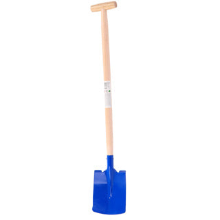Metalen schep met houten steel 89 cm