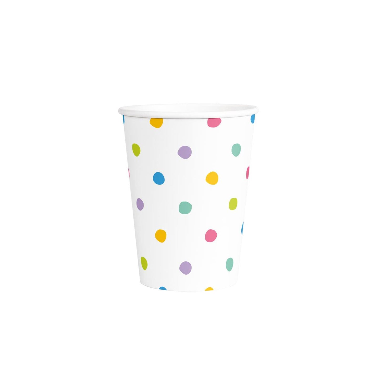 Paperdreams bekers - party dots - 250ml papier set a 6 stuks