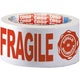 Tesa verpakkingstape fragile 12 m wit, rood