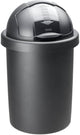 Rotho roll bob - prullenbak - 30l -bpa vrij - zwart