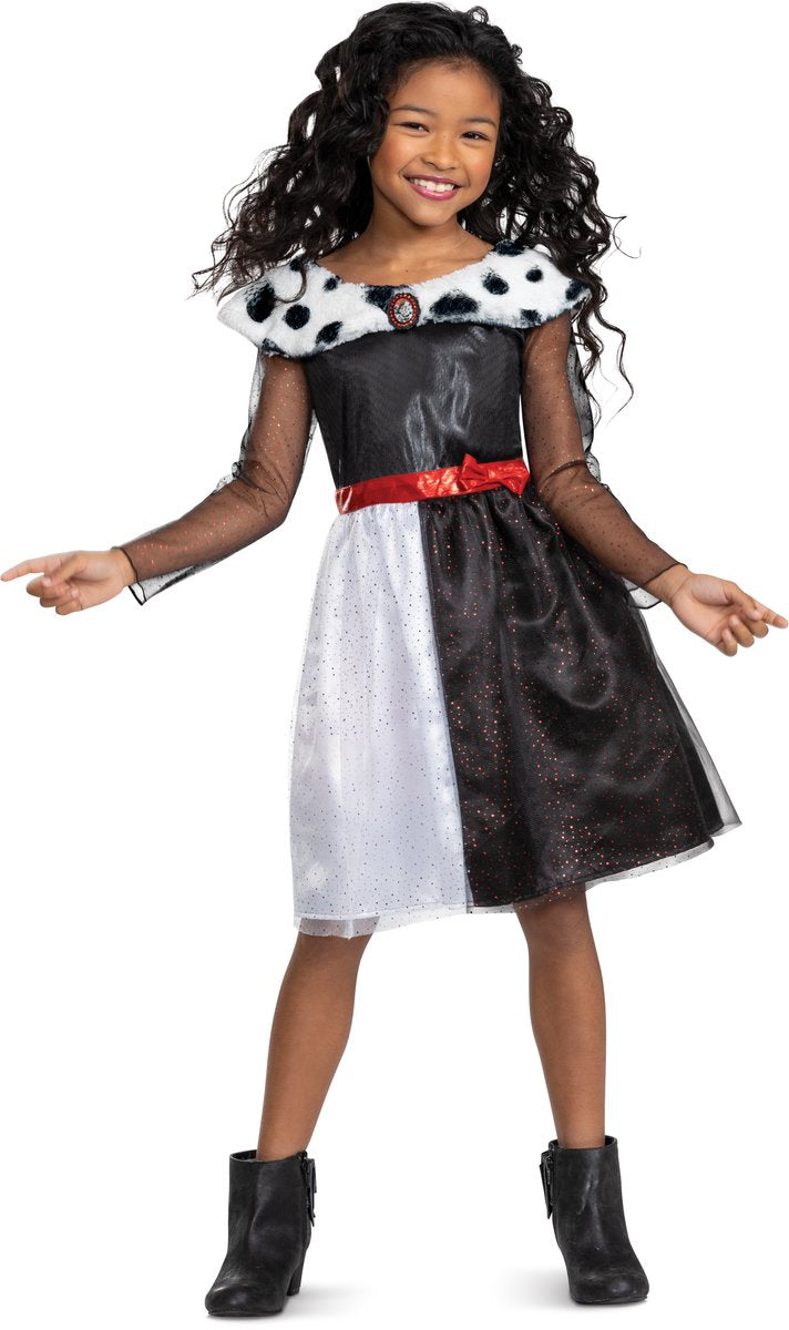 Disguise disney - villains, cruella classic , maat s (5 - 6 jaar), meisjes