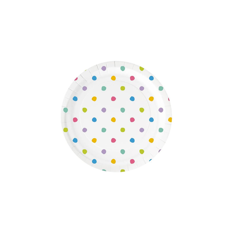 Paperdreams bordjes - party dots 6st