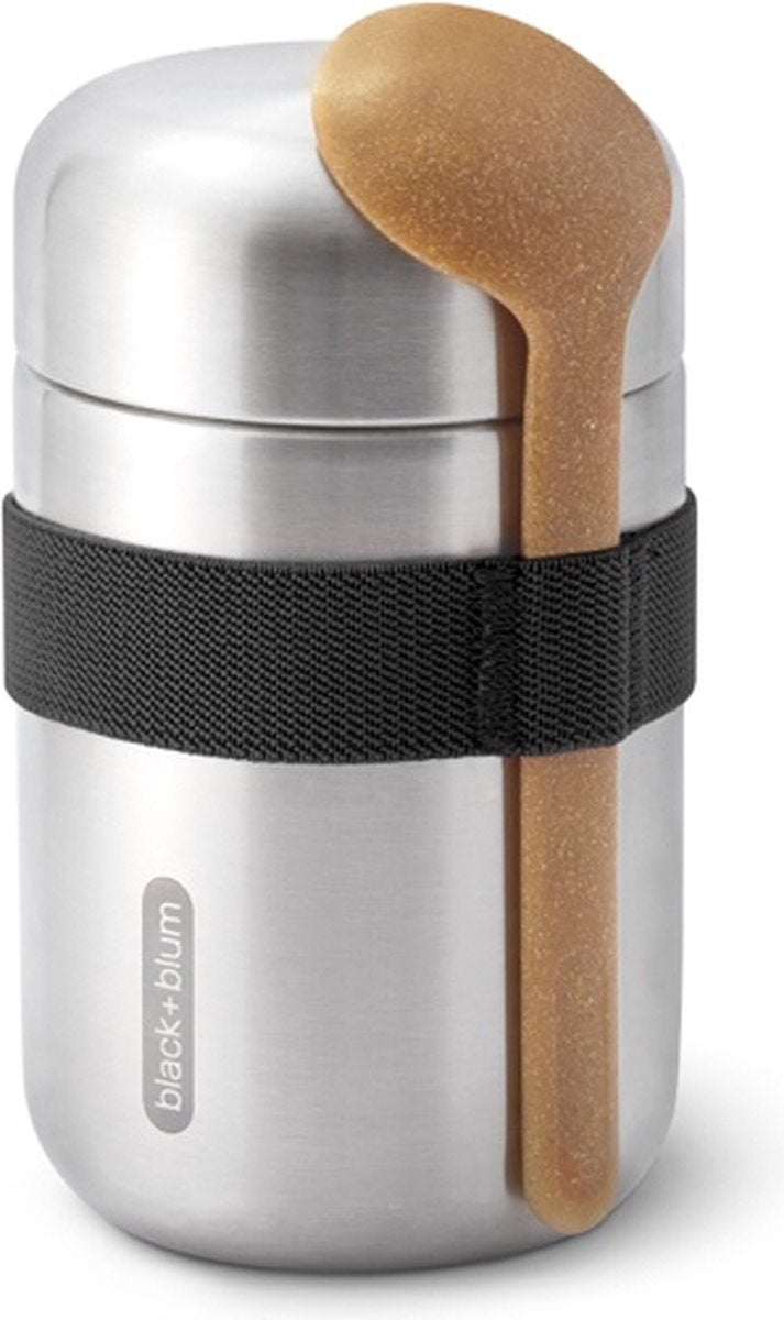 Black blum black+blum rvs thermos voedselcontainer - 400ml - zwart