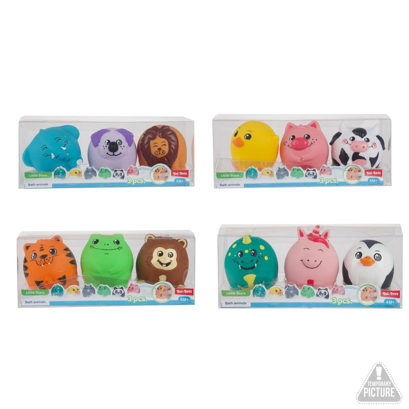 Toi-toys little stars baby baddieren bal 6cm 3st