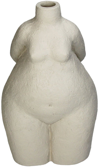 Hd collection vaas vrouwelijk lichaam polyresin 16.5x13x28cm