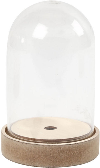 Creativ company cc stolp op houten voet h:12,5 cm