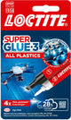Loctite all plastics 2g+4 ml | superlijm - plastic lijm universeel | plastic lijm voor alle kunststoffen | speelgoed plasticlijm - super glue