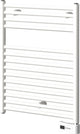 Plieger vulcano-el fischio designradiator – handdoekradiator – 68.8 cm x 55 cm - 300 watt – wit