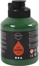 Pigment acrylverf – donkergroene verf – acrylaatverf – acrylic paint – hobbyverf – sneldrogende verf – dekkende verf – waterbasis verf – art school – 500 ml