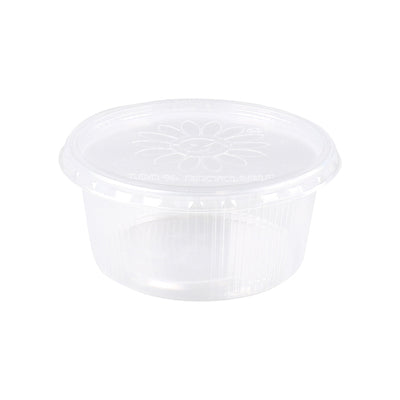 Plastic bak + deksel helder (250x 250cc)