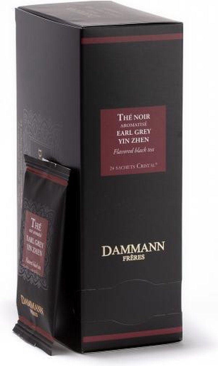 Dammann frères - earl grey yin zhen - 24 crystal teabags - zwarte thee