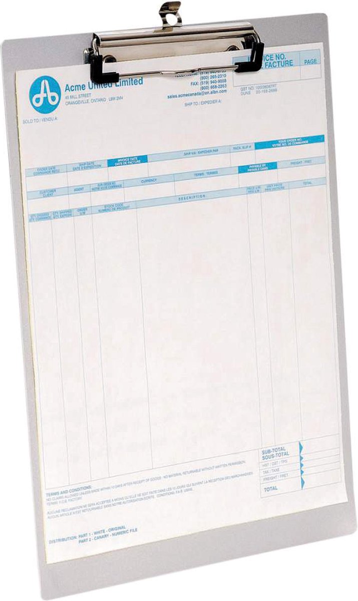 Westcott klembord a4 - aluminium - ac-e17001