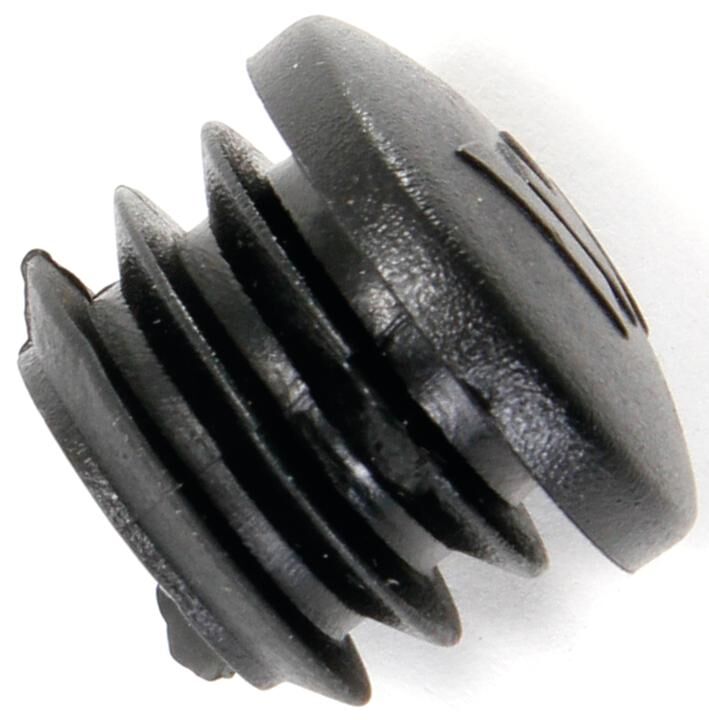 Ergotec stuurdop handlebar plug plastic piece black