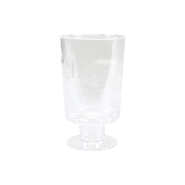 Plastic borrelglas op voet (20x 4cl)