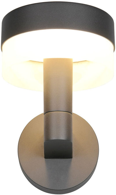 Trio mackenzie - wandlamp - antraciet - incl. 1x smd 8 w - wandmontage - niet geschikt voor externe dimmer - niet dimbaar - buitenverlichting - ip54
