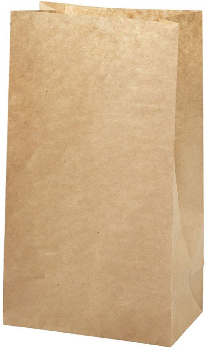 Creativ company cc paper bag, h: 27 cm, size 9x15 cm, 50 g, brown, 100 pc 1 pack
