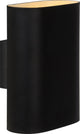 Lucide ovalis - wandlamp - 2xe14 - zwart