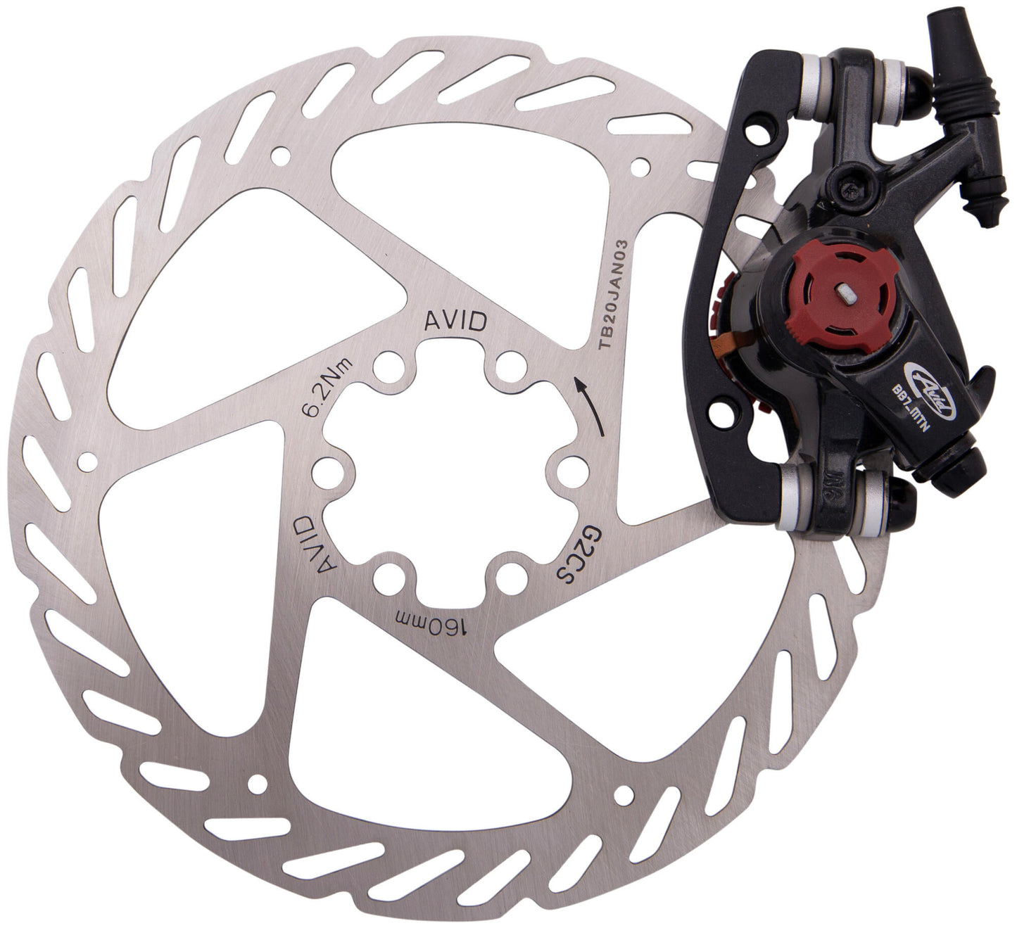 Avid scheibenbremse ball bearing 7 mtb disc br. bb7 mtb 160 mm
