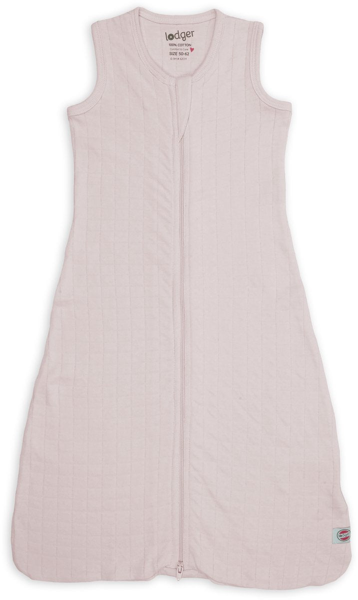 Lodger hopper - hydrofiele slaapzak baby - roze - 0.3 tog - 80cm - biologisch katoen - zomerslaapzak babyslaapzak