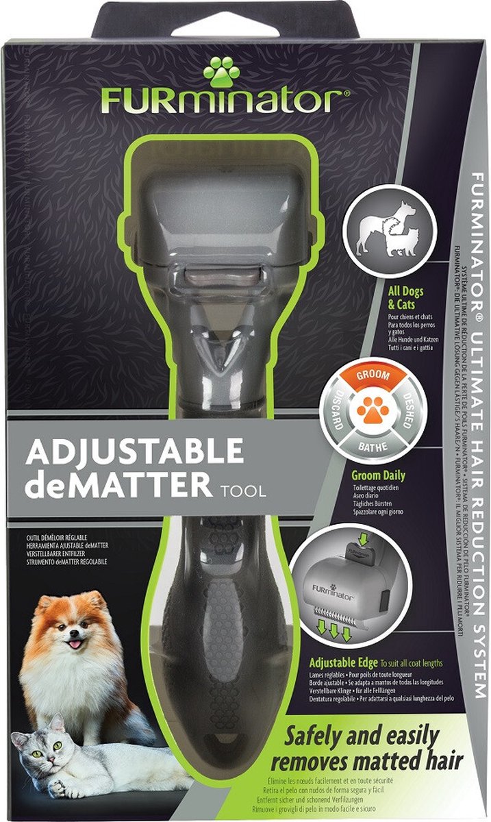 Furminator grooming dog en cat dematting tool