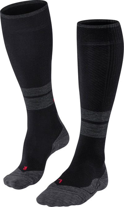 Falke tk energy met compressie wol functioneel materiaal wandelsokken heren zwart - maat 39-42 w4
