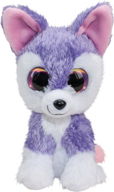 Lumo stars tactic - pluche - knuffelwolf susi - 24 cm - zacht pluche - grote ogen - fins design - eigen karakter - inclusief app met spelletjes